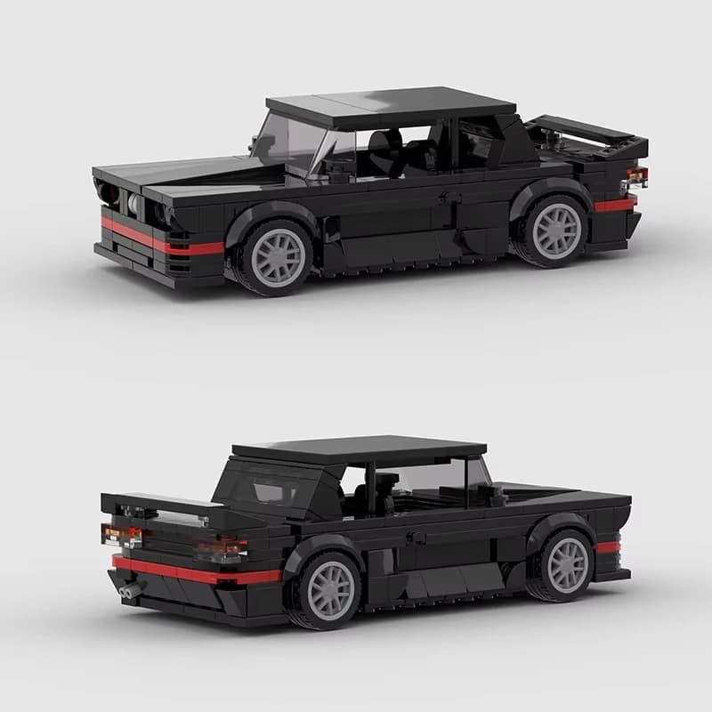 Model MOC inspirowany kultowym M3 E30 z lat 80. Klasyczna sylwetka, satysfakcja składania i efektowny model do kolekcji lub na prezent.
