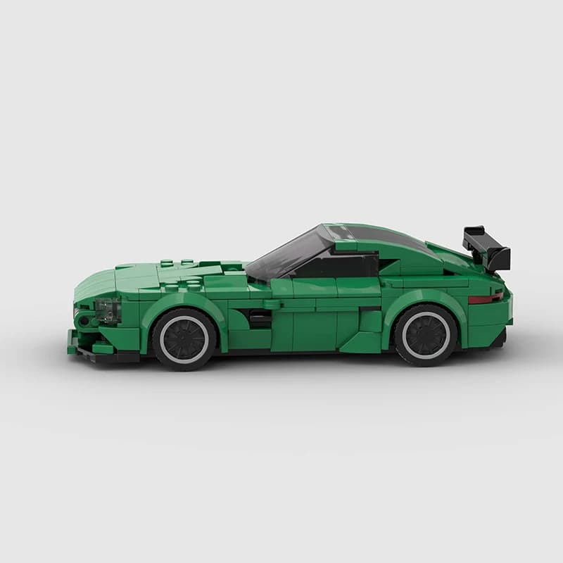 Model MOC inspirowany AMG GT R – sportowa sylwetka premium, satysfakcja ze składania i efektowny model do kolekcji lub na prezent.