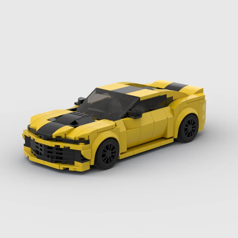 Model MOC Muscle Car inspirowany amerykańską motoryzacją. Sportowa sylwetka, przyjemność składania i gotowy efekt do kolekcji lub na prezent.