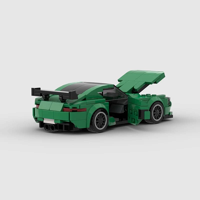 Model MOC inspirowany AMG GT R – sportowa sylwetka premium, satysfakcja ze składania i efektowny model do kolekcji lub na prezent.