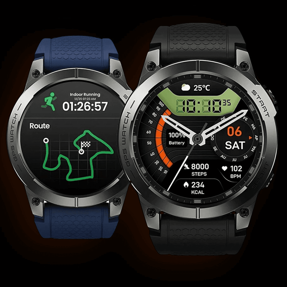 Zeblaze Stratos 3 Pro to smartzegarek z ekranem AMOLED 1.43", GPS i rozmowami Bluetooth. Wygodny do treningu i na co dzień, także jako bezpieczny prezent.