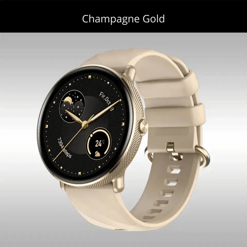 Zeblaze GTR 3 Pro to elegancki smartzegarek z AMOLED 1.43", stalą 316L i rozmowami Bluetooth. Działa na co dzień i do aktywności, także jako bezpieczny prezent.