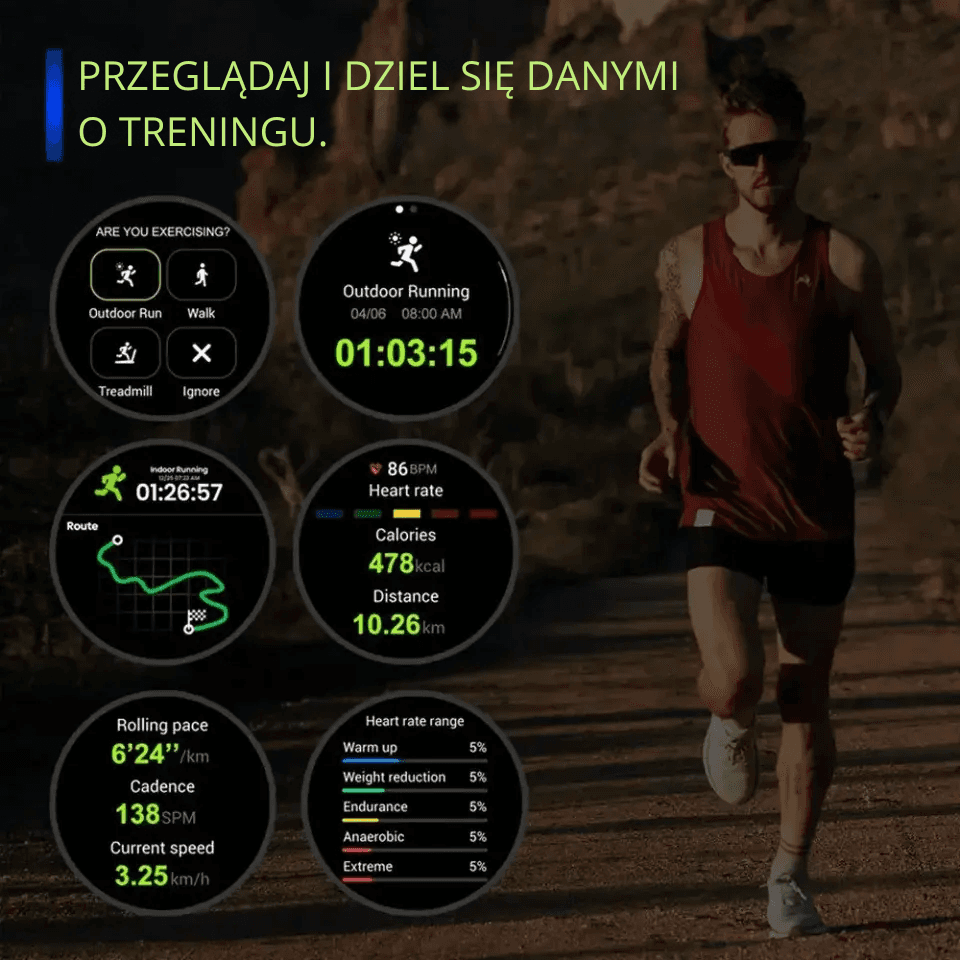 Zeblaze Stratos 3 Pro to smartzegarek z ekranem AMOLED 1.43", GPS i rozmowami Bluetooth. Wygodny do treningu i na co dzień, także jako bezpieczny prezent.