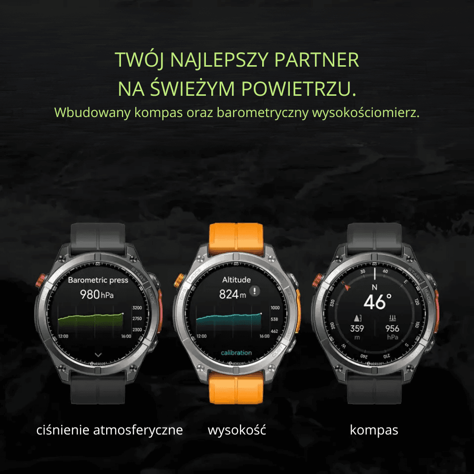 Zeblaze Stratos 4 to smartzegarek z AMOLED 1.43", GNSS 6 systemów, kompasem i barometrycznym wysokościomierzem oraz rozmowami Bluetooth. Także jako bezpieczny prezent.