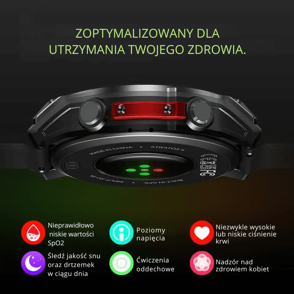 Zeblaze Stratos 4 to smartzegarek z AMOLED 1.43", GNSS 6 systemów, kompasem i barometrycznym wysokościomierzem oraz rozmowami Bluetooth. Także jako bezpieczny prezent.